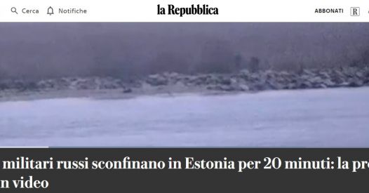 "3 soldati russi sconfinano in Estonia". Fun-checking al video di Repubblica