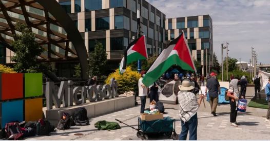 Microsoft odpustil zaposlene zaradi protesta proti povezavam z Izraelom